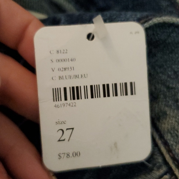 **Free People Button-Fly Ripped Jeans NWT Size 27** - Picture 8 of 8